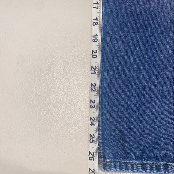 We the Free People High Rise Dark Wash Mom Jeans Tapered Straight Leg Size 26 - Picture 9 of 10